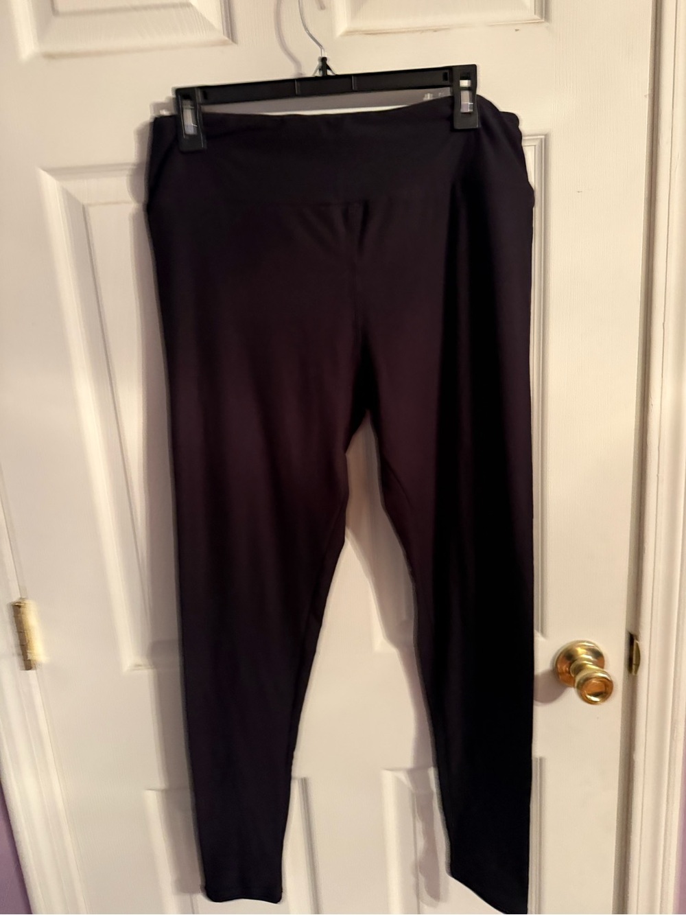LuLaRoe Solid Black High-Waist Leggings